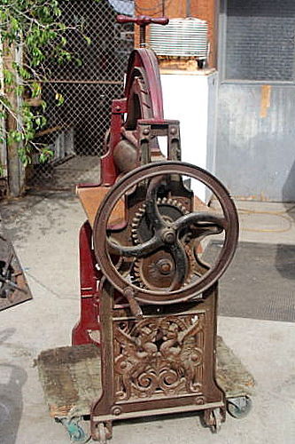 cast iron laundry press